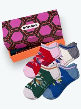 Bombas Ankle Sock Gift Box - Multi Color size M